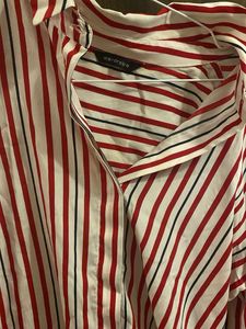 Striped Button-Down Top