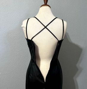Zara Faux Leather Cutout Midi