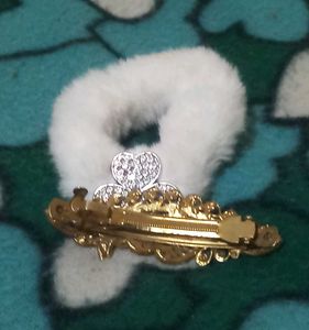 Clutcher, Furr Hair Band, Jewelled Barrette