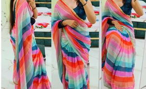 Striped Saree