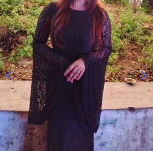 Shein Black Lace Maxi Dress