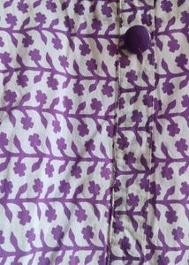 Purple Floral Print kurti