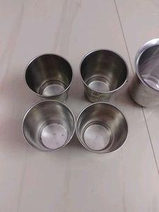 Steel Water Glasses,Small,&amp;Big
