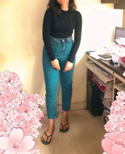 Urbanic Mom Jeans (Mid Blue)