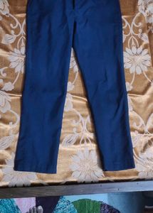 Blue Casual Pants