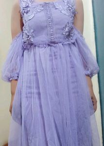Lavender Tulle Party Dress