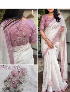 Elegant Floral Print Saree