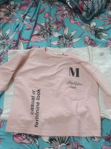 Pink Graphic Print Top