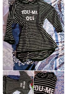 Blue Denim Jeans With Top