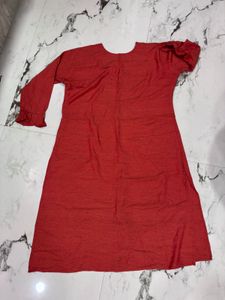 3xl Red Kurta
