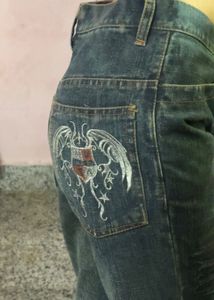 Embroidered Denim Jeans