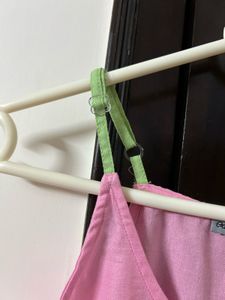 Pink Linen Kurta