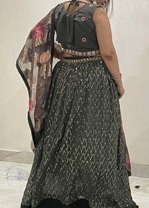 🩶 Grey Stylish Lahenga 🩶