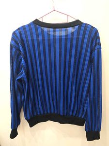 Blue Striped Top