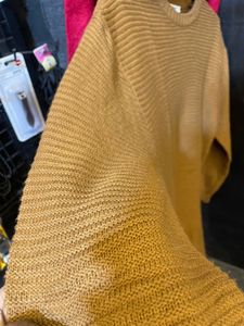 Tan Knit Pullover Sweater