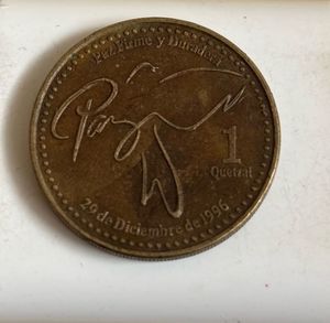Guatemalan 1 Quetzal Coin - 1996