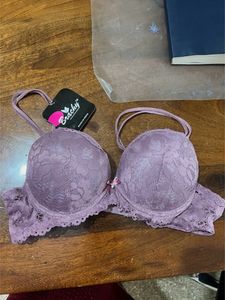 Brachy Women's Net Fabric Padded Underwire Push-Up