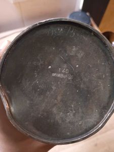 silver-plated pitcher or teapot