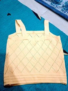 Peach Knit Tank Top