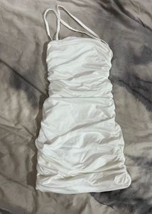 One Shoulder Ruched Bodycon Dress