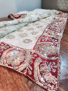 Festive Sequin Saree (Heavy Work)