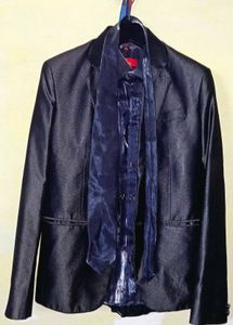 Navy Blazer & Shirt Set