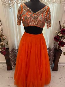 Orange Lehenga Choli