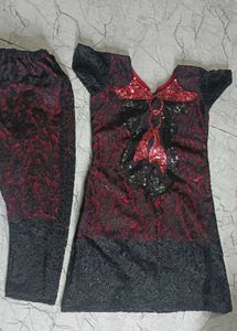 Heavy Net  Sequence Dress