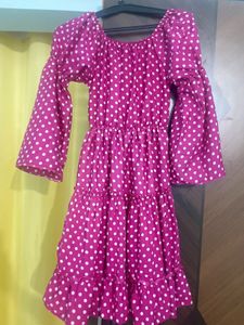 Pink Polka Dots Dress