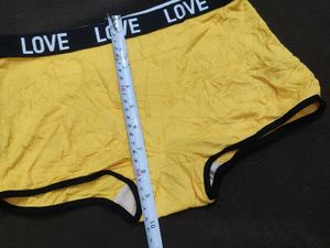 Love Print Yellow Briefs 🔥