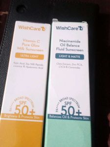 Combo Of Wishcare Sunscreen New Seal Pack No Coin