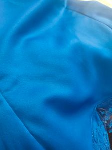 Vintage Blue Lace Trim Dress
