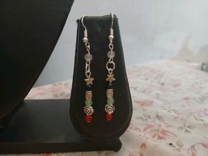 Multi color Beaded Necklace &amp; Earring Set