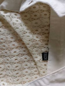 Elegant White Lace Shirt