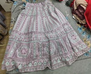 Lavender Heavy Designer Lehenga