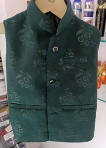 Green Floral Vest