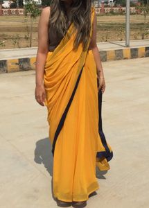 Elegant Yellow Saree