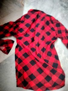 Red &amp; Black Checkered Shirt