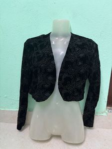 Velvet Cropped Bolero 🖤