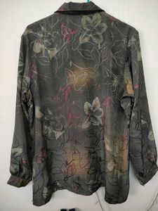 Floral Print Button-Down Shirt