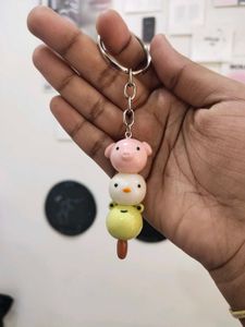 Trio Animal Dango Keychain  🍡