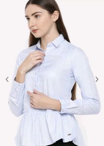 Park Avenue Blue Formal Shirt | NO COINS PLEASE
