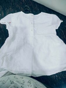 Mini Klub Brand New Top White Floral Embroidered
