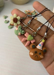 Set of 4 Clay Charms