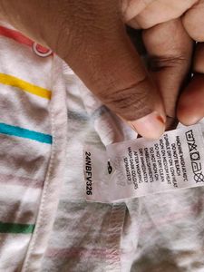 Cute Striped Baby Kimono 0-3 Months