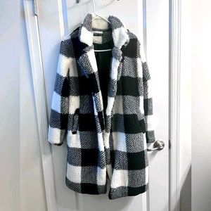 Chic Plaid Print Jacket