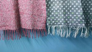 Fabric Bundle: Pink Tweed &amp; Polka Dot