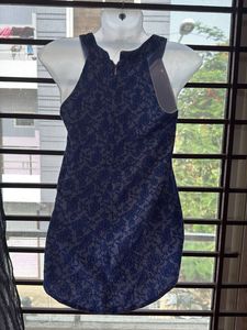 Blue Floral Tank Top