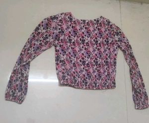 Sheer Leopard Print Blouse