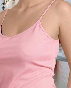 Shein Spaghetti Strap Ribbed Cami Top with Shorts